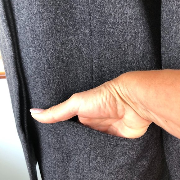 L.L. Bean Gray Cozy Wool/Cashmere Blend Blazer Jacket Academia Casual Luxury - Picture 6 of 11